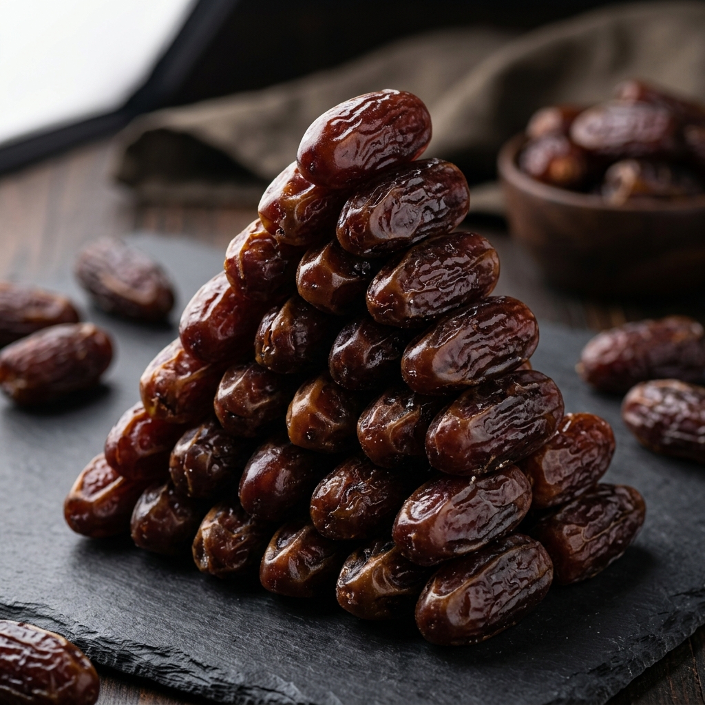Selected Mabroom Dates stacked neatly